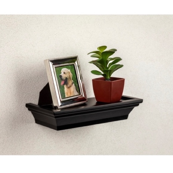 Contemporary Black Floating Shelf Set 2pcs πππ - Picture 10 of 12